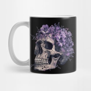 Floral Skull: Beauty and Darkness in Harmony Mug